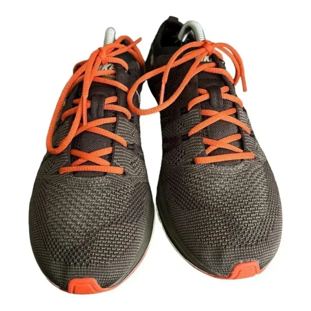 Nike Flyknit Trainer Green Orange Sneaker